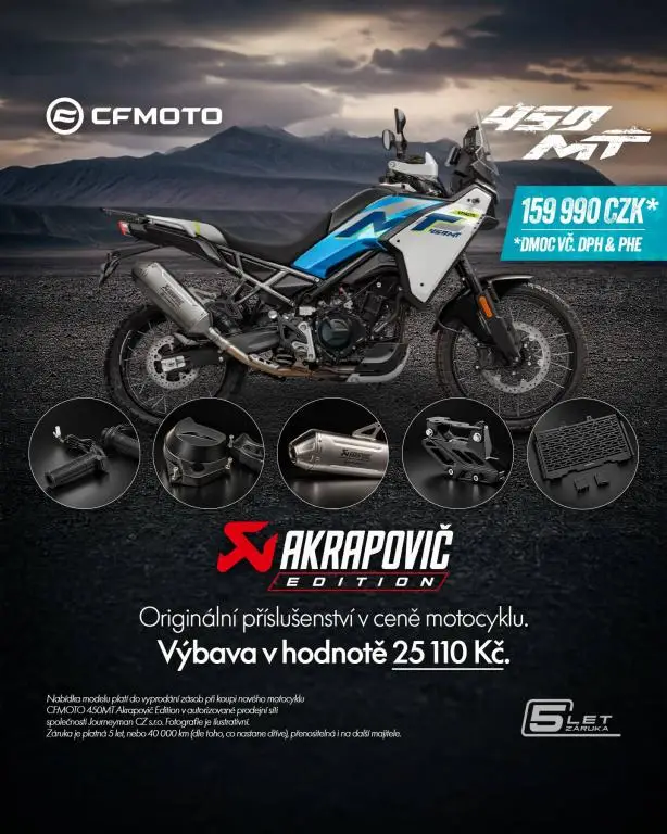 CFMOTO 450MT-R/450MT-RX Akrapovič Edition